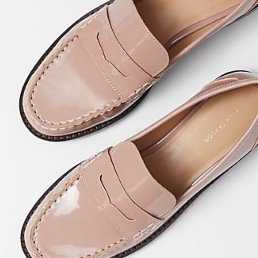 Ann Taylor Women's Blush Rose Patent Loafers size 7.5